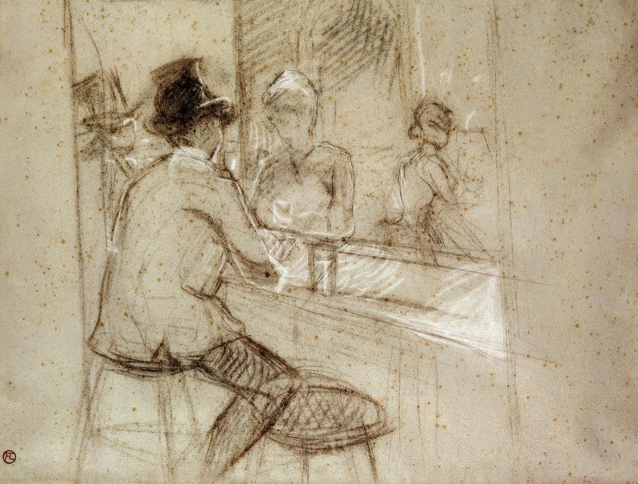 Ginový koktejl od Henri de Toulouse Lautrec