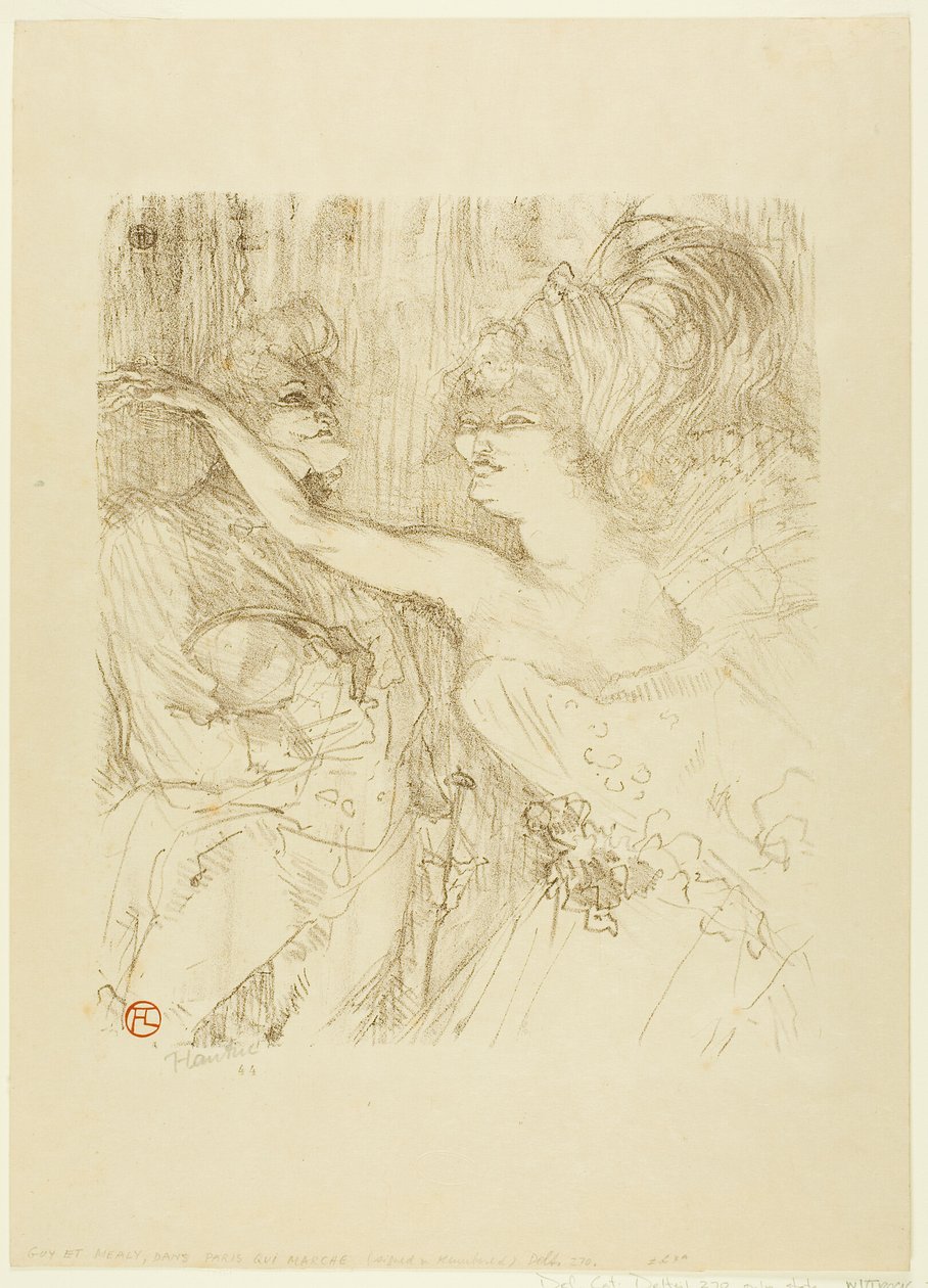 Guy a Mealy v "Paris qui Marche od Henri de Toulouse Lautrec