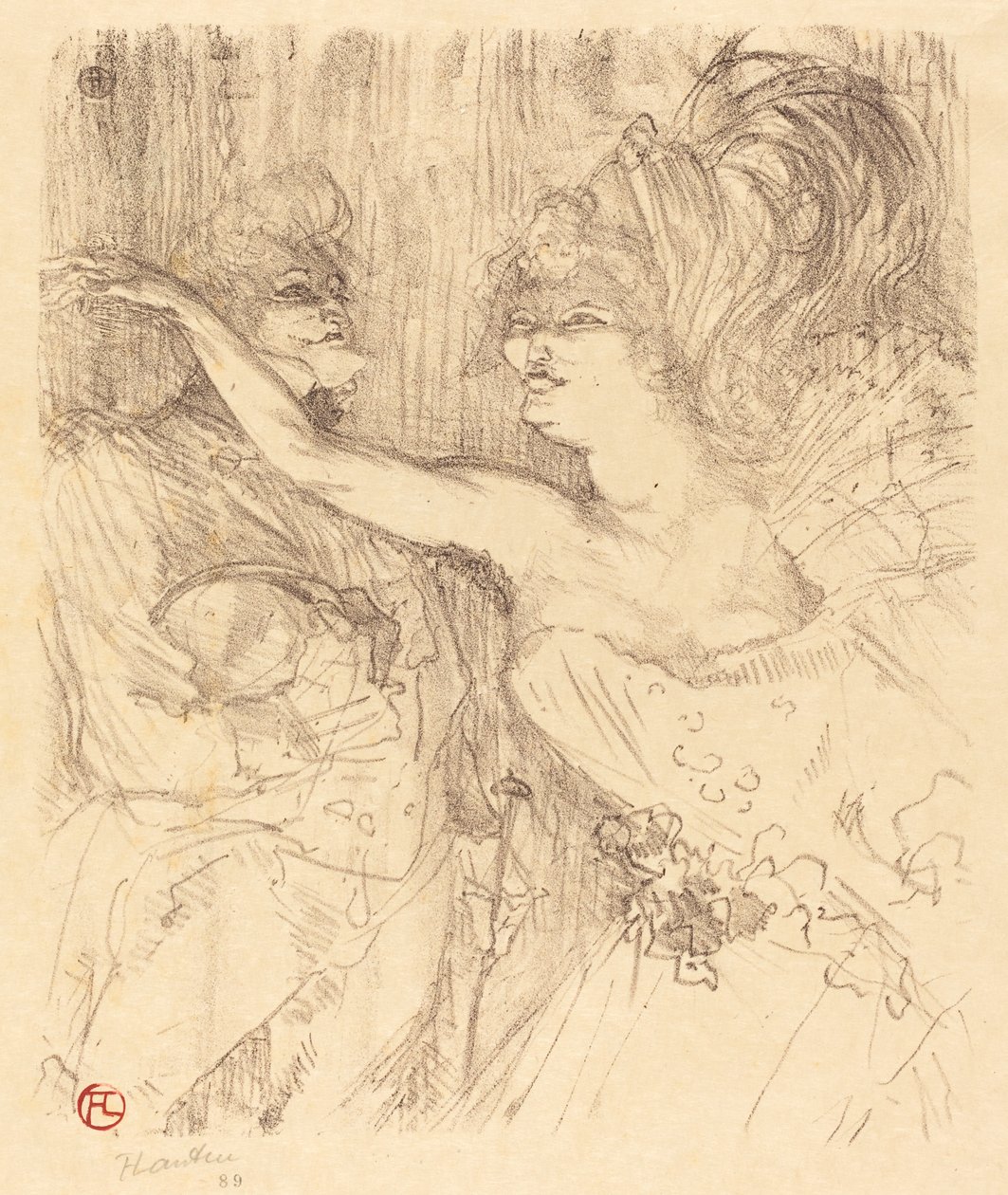 Guy and Mealy v "Paris qui marche" (Guy and Mealy v "Paris qui marche") od Henri de Toulouse Lautrec