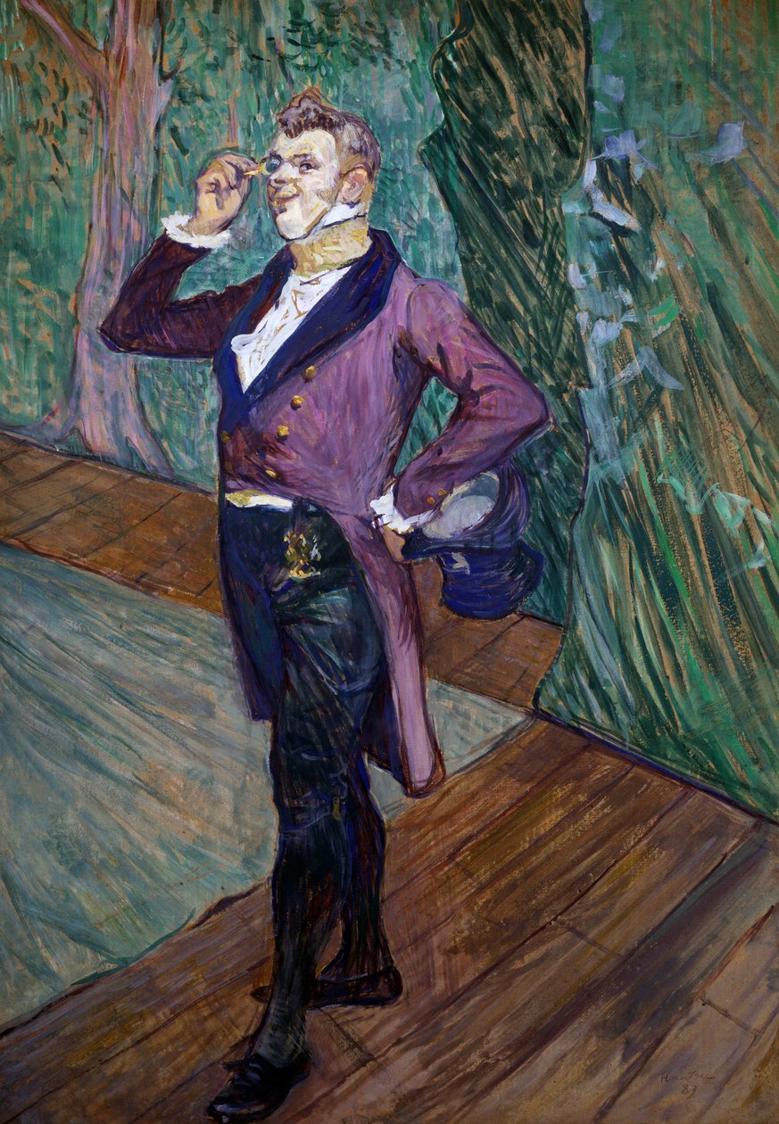 Henry de Samary, herec Comedie Francaise od Henri de Toulouse Lautrec