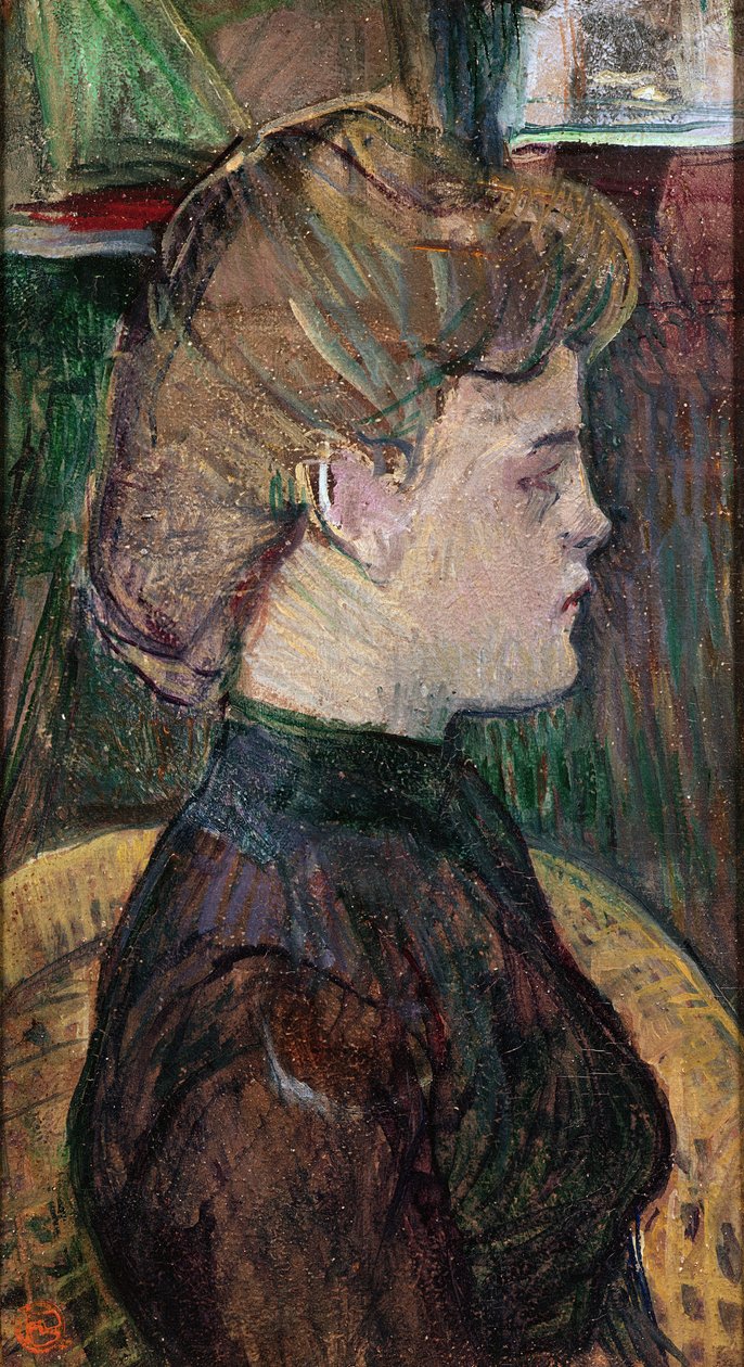 Hélène V. Juliette Vary, 1888 (olej na dřevě) od Henri de Toulouse Lautrec