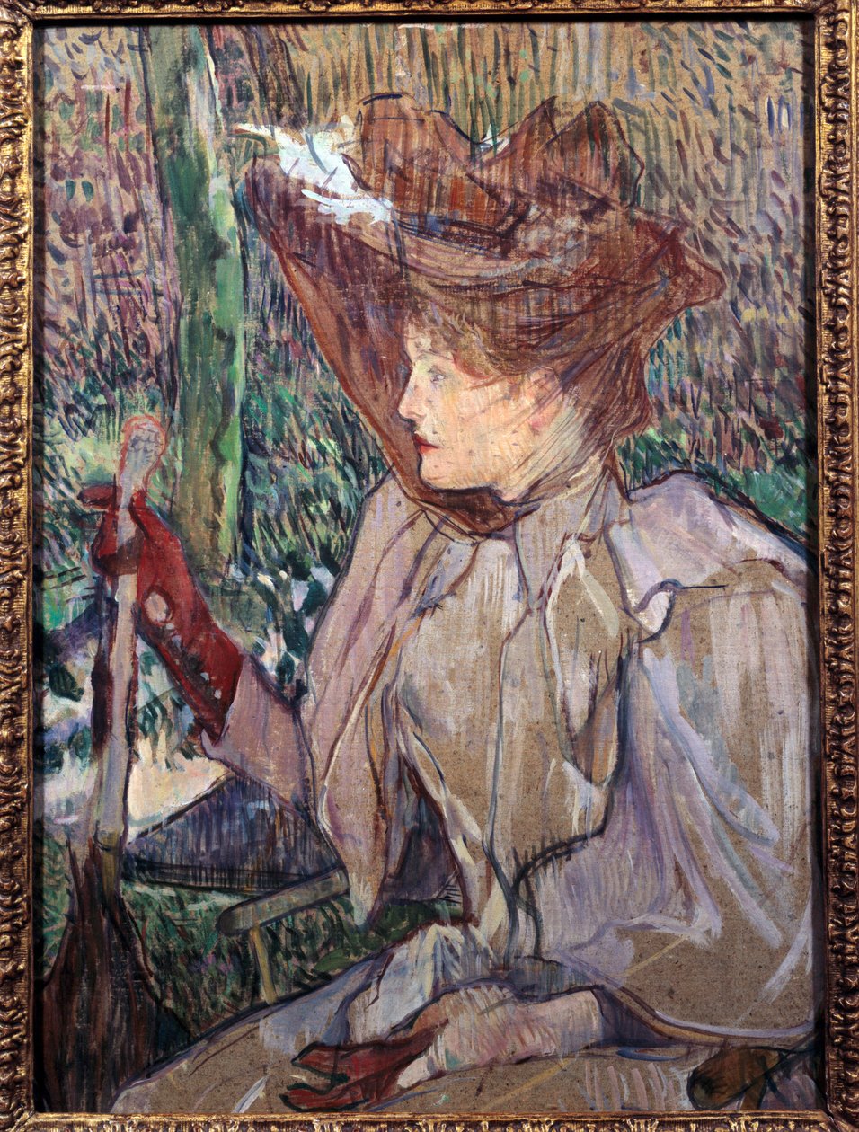 Honorine Platzer Olejomalba na kartonu od Henri de Toulouse Lautreca (1864-1901) 1891 Sun. 0,54x0,4 m Paříž, Musee d