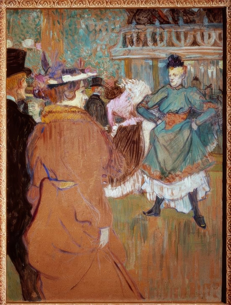 U Moulin Rouge: začátek čtyřkolky od Henri de Toulouse Lautrec