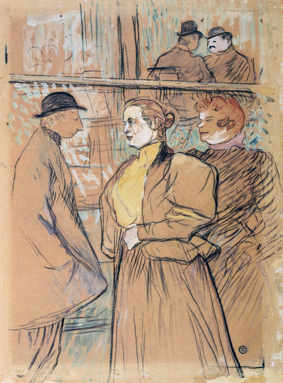 V Moulin Rouge, 19. století od Henri de Toulouse Lautrec