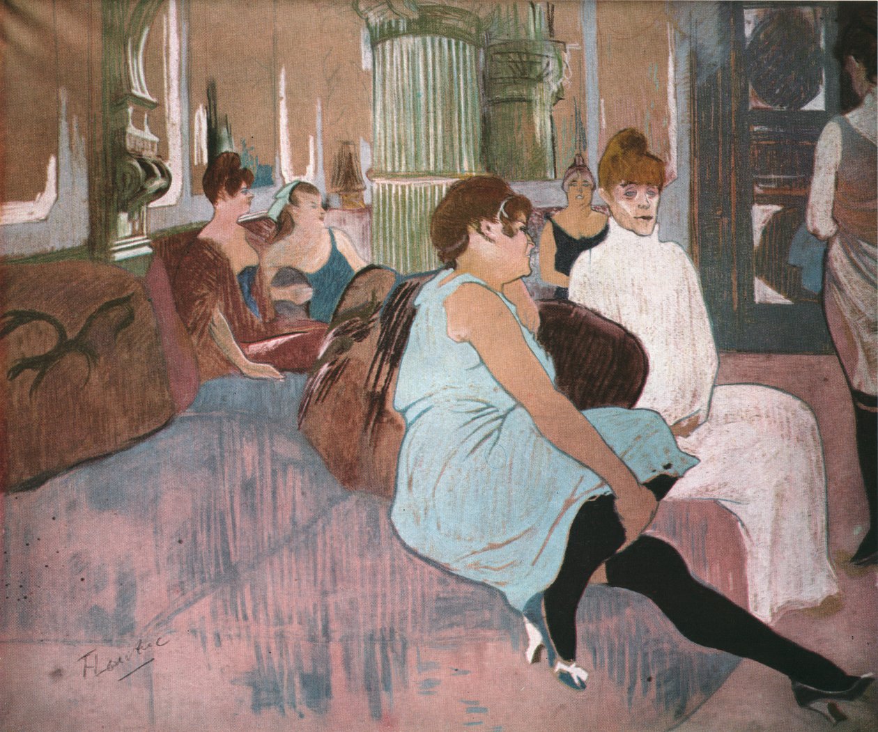 „V salonu na Rue des Moulins“, 1894, 1952. od Henri de Toulouse Lautrec