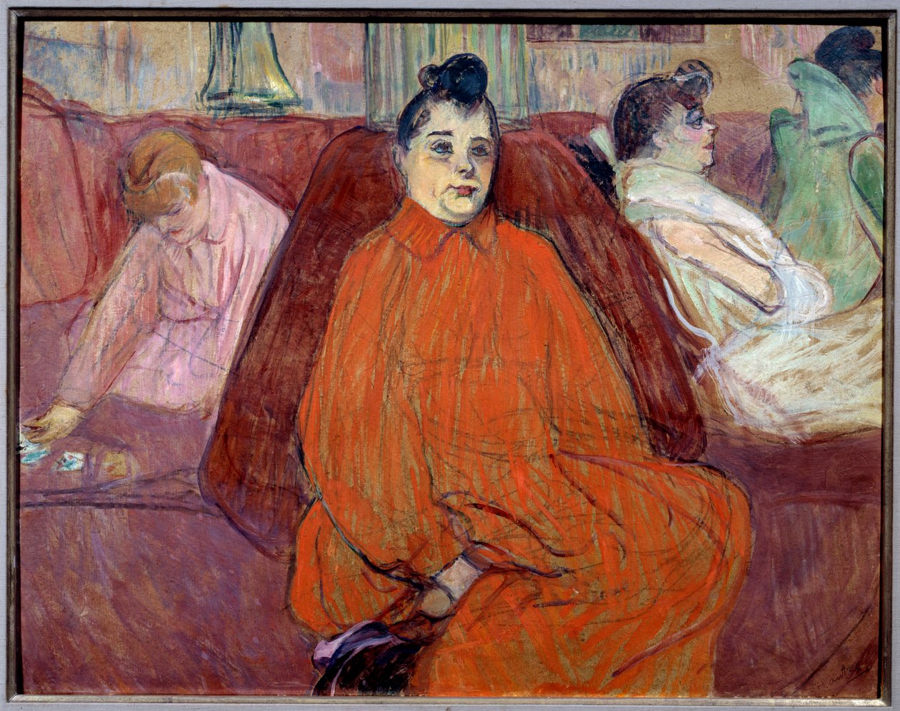 V obývacím pokoji, gauč Prostitutky v nevěstinci čeká na hosty. Obraz Henri de Toulouse Lautreca od Henri de Toulouse Lautrec