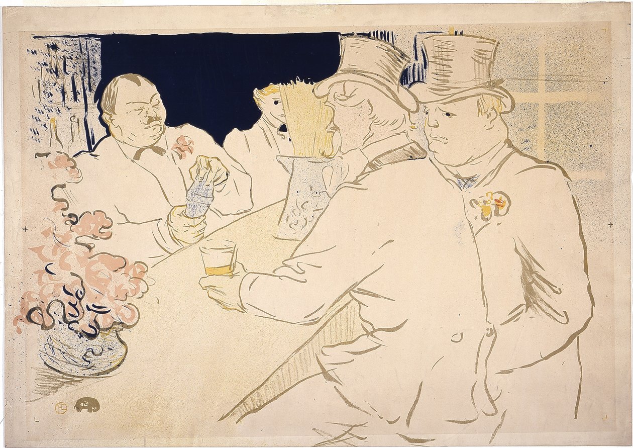 Irský a americký bar, Rue Royale, z knihy „The Chap Book“ od Henri de Toulouse Lautrec