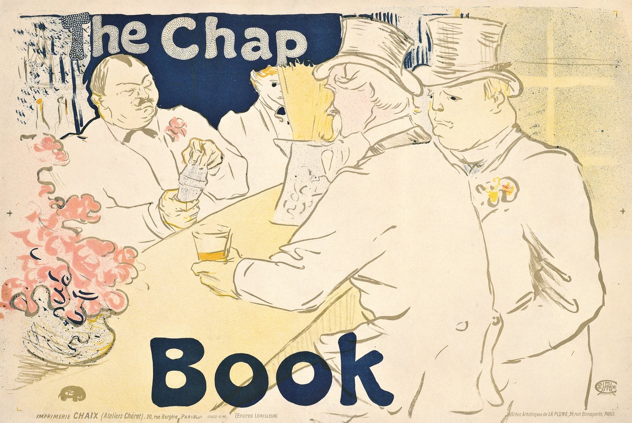 Irský a americký bar, Rue Royale- plakát k „The Chap Book“, 1895 od Henri de Toulouse Lautrec
