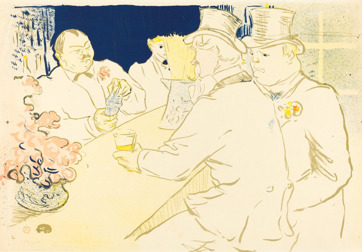 Irský a americký bar, rue Royale od Henri de Toulouse Lautrec