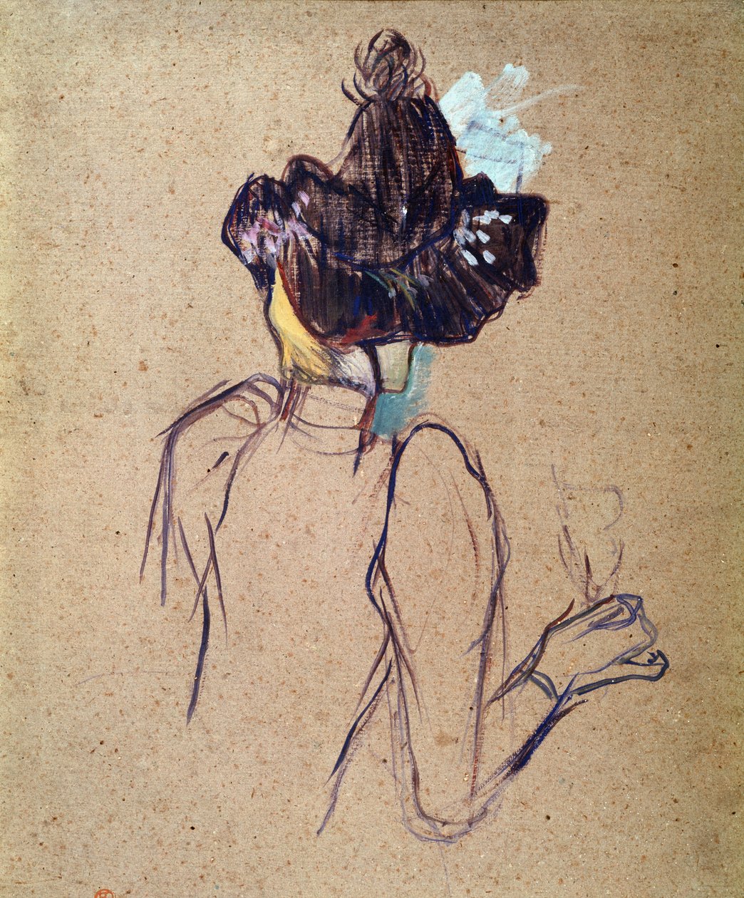 Jane Avril (olej na kartonu od Henri de Toulouse Lautrec