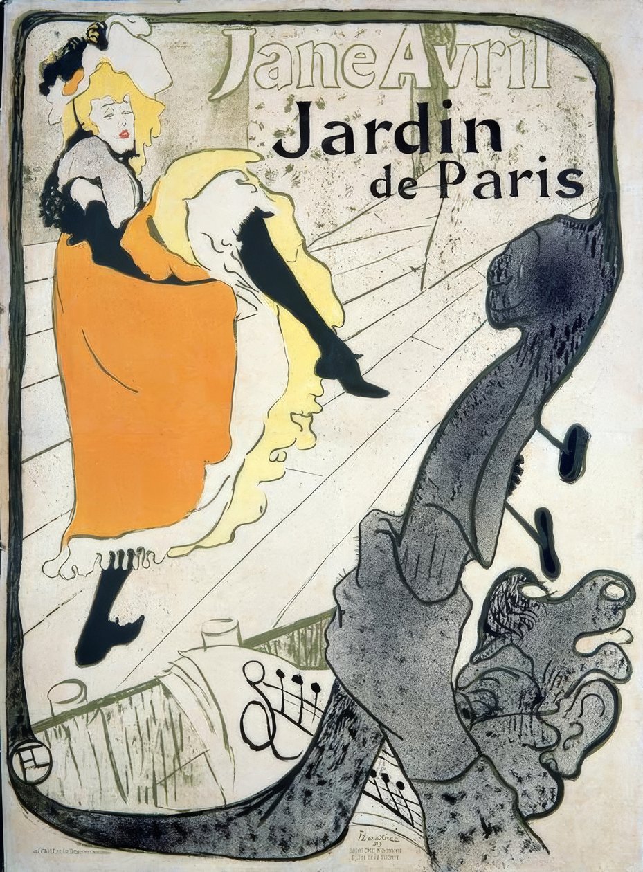 Jane Avril od Henri de Toulouse Lautrec