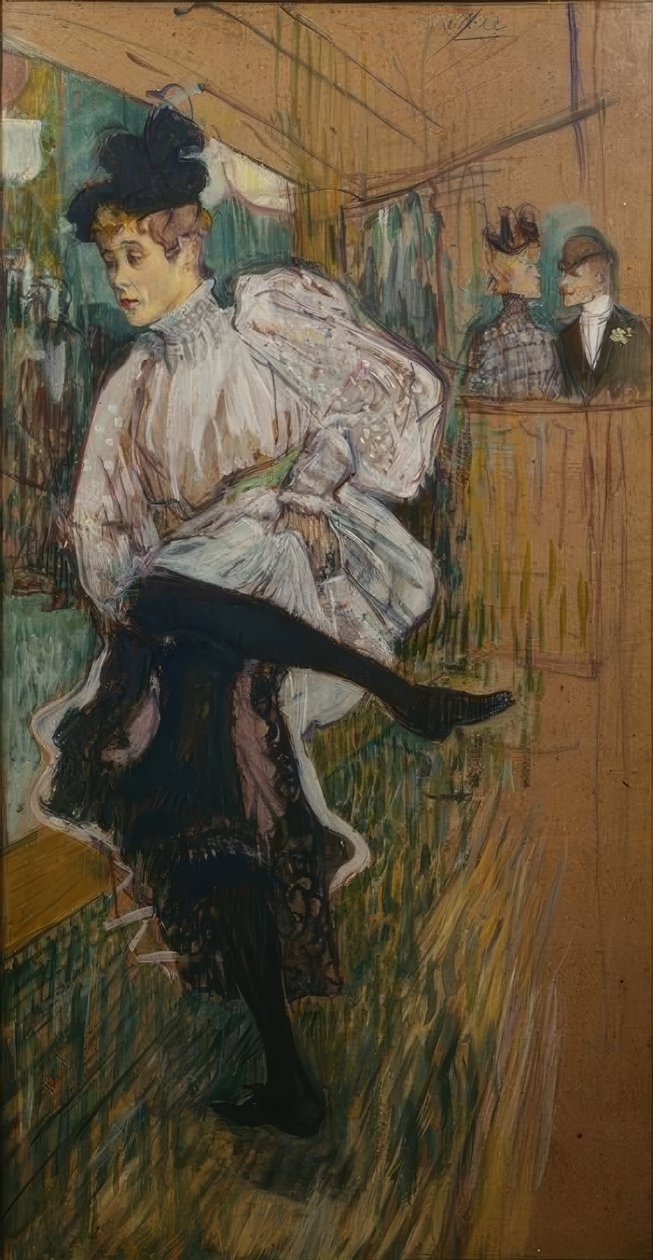 Tančící Jane Avril od Henri de Toulouse Lautrec