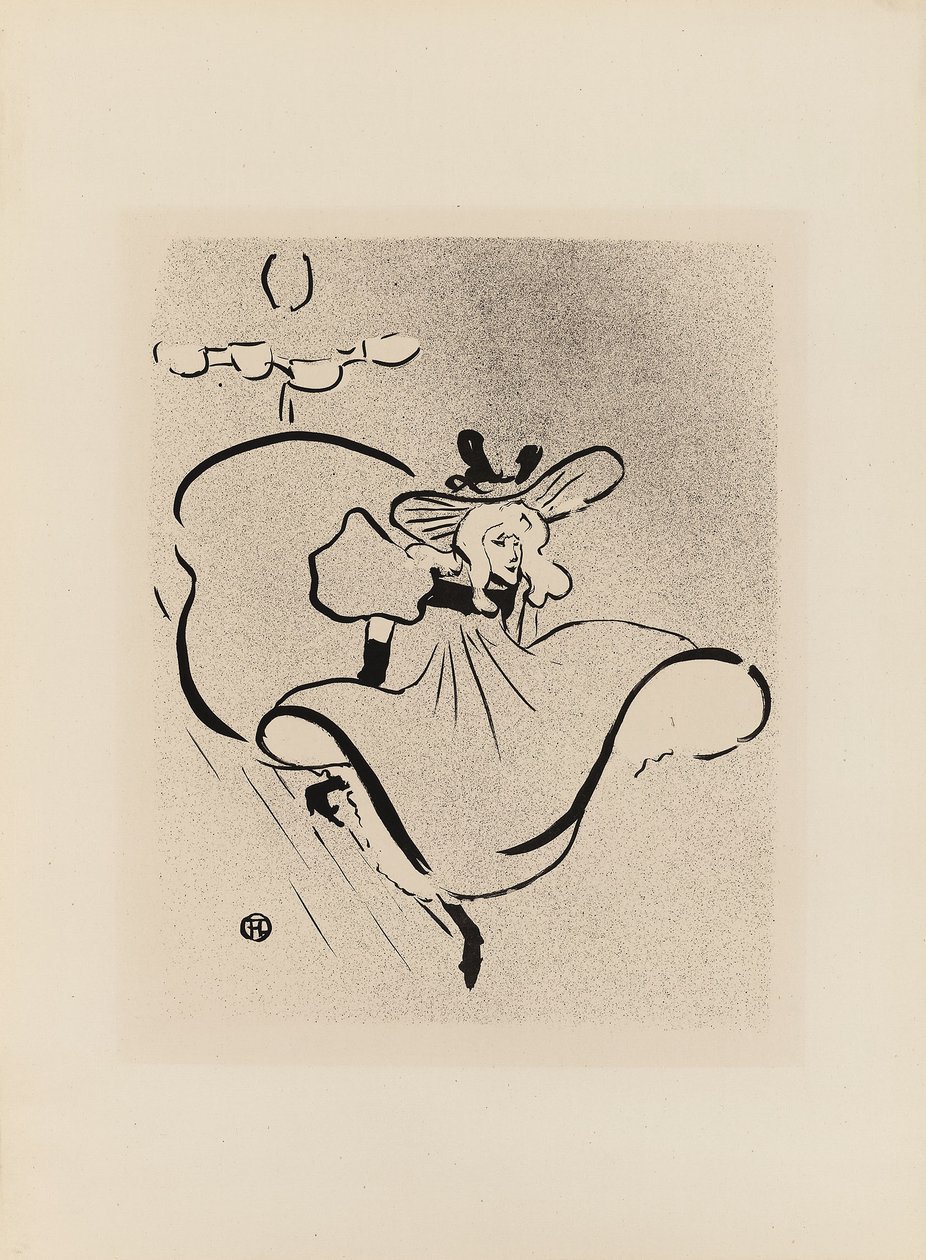 Jane Avril z Le Café-Concert od Henri de Toulouse Lautrec