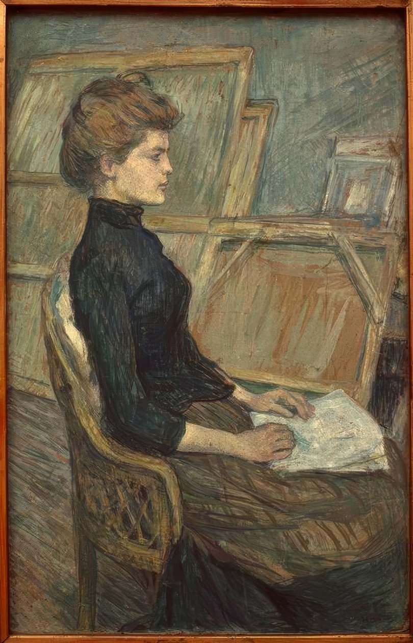 Mladá dívka ve studiu od Henri de Toulouse Lautrec