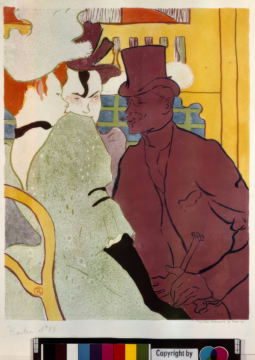 Angličan v Moulin Rouge od Henri de Toulouse Lautrec