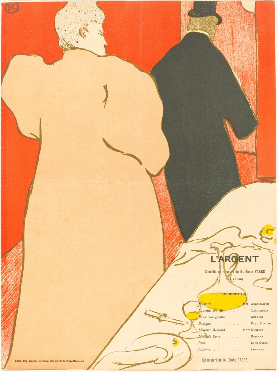 Peníze od Henri de Toulouse Lautrec