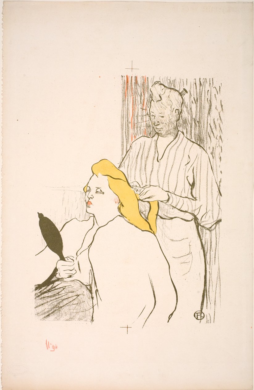 Účes. Divadelní program zdarma od Henri de Toulouse Lautrec