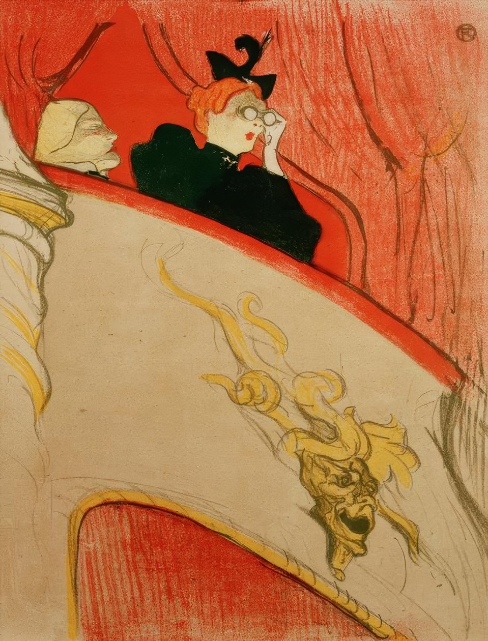 The Lodge at the Golden Mascaron od Henri de Toulouse Lautrec