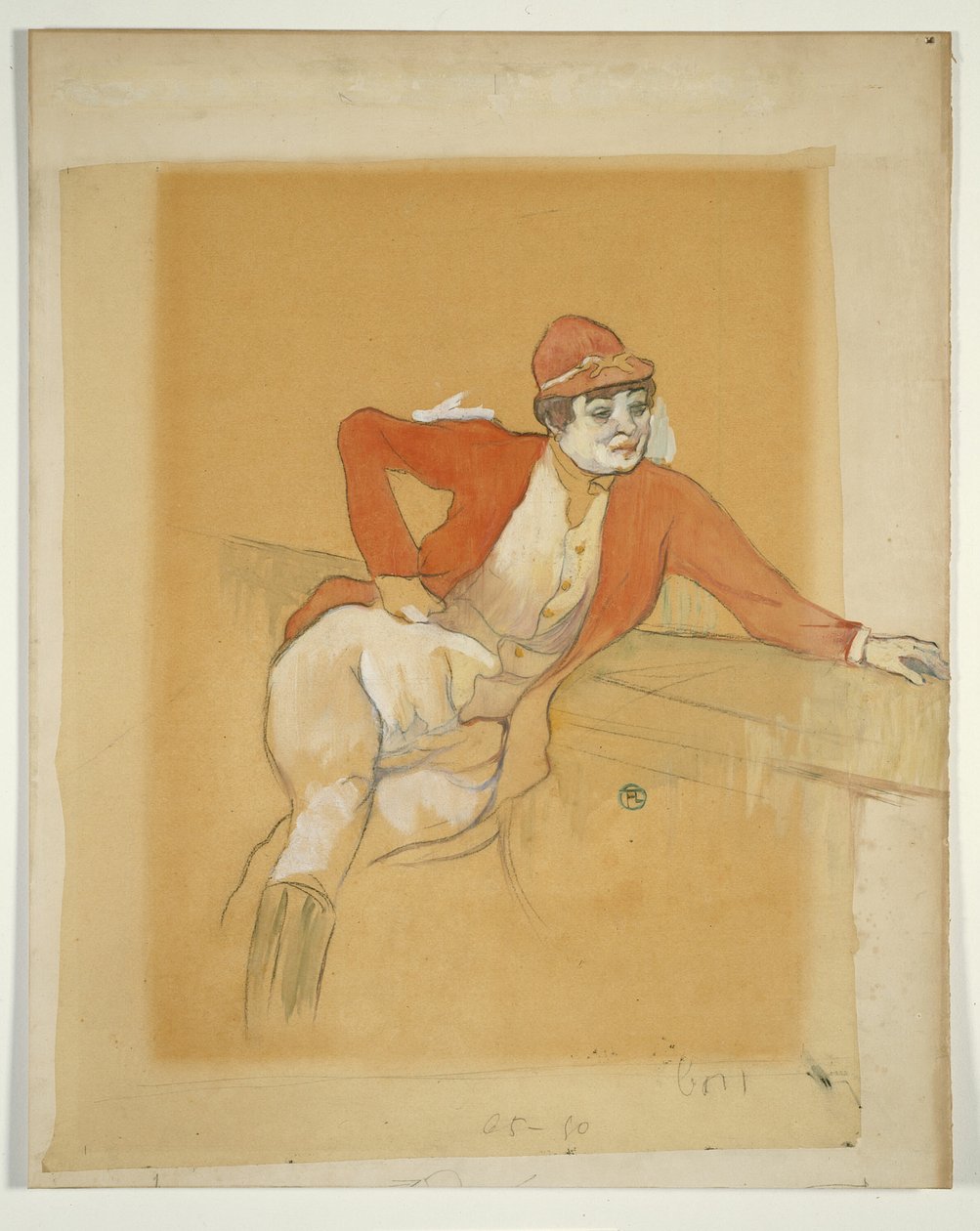 La Macarona v kostýmu žokeje od Henri de Toulouse Lautrec
