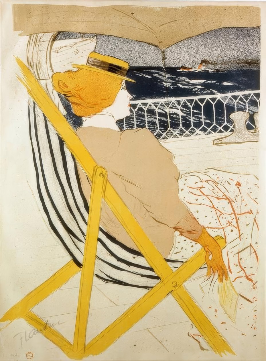 La Passagere du 54 ou Promenade en Yacht od Henri de Toulouse Lautrec