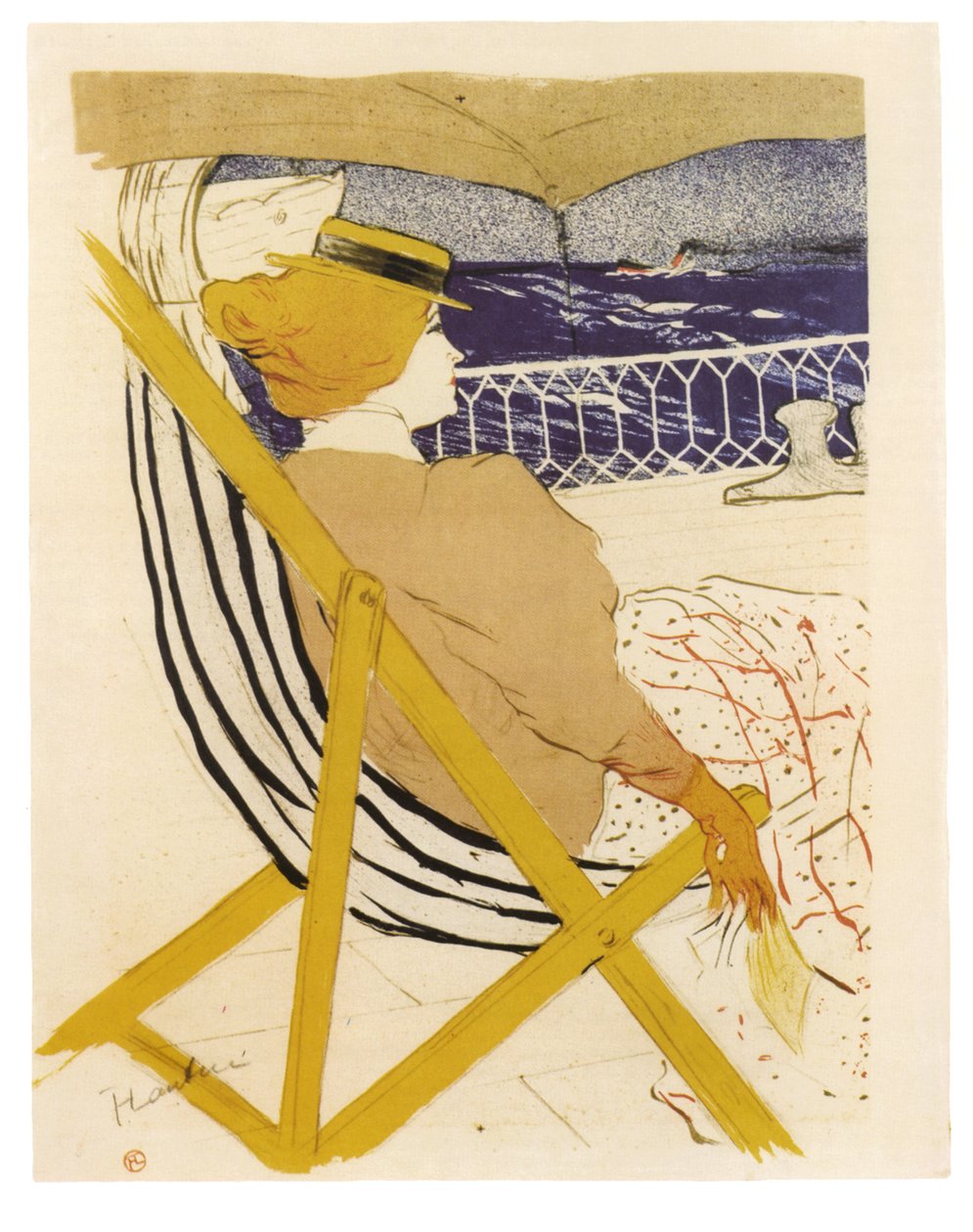 La Passagere du 54 ou Promenade en Yacht, 1895 od Henri de Toulouse Lautrec