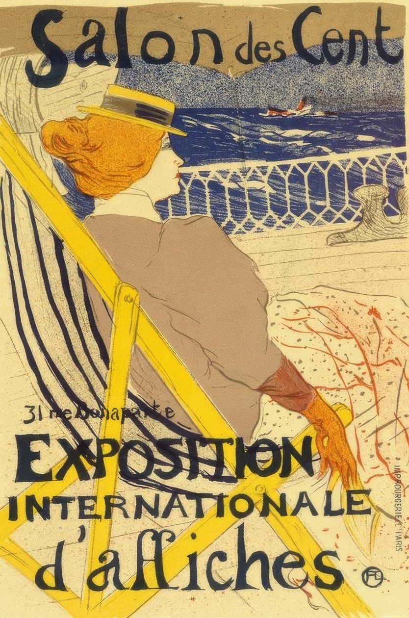La Passagère du 54 nebo Yacht Ride od Henri de Toulouse Lautrec