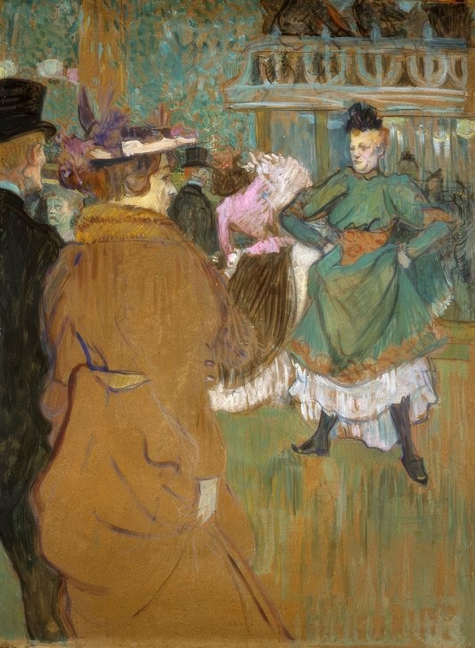 La Quadrille v Moulin-Rouge od Henri de Toulouse Lautrec