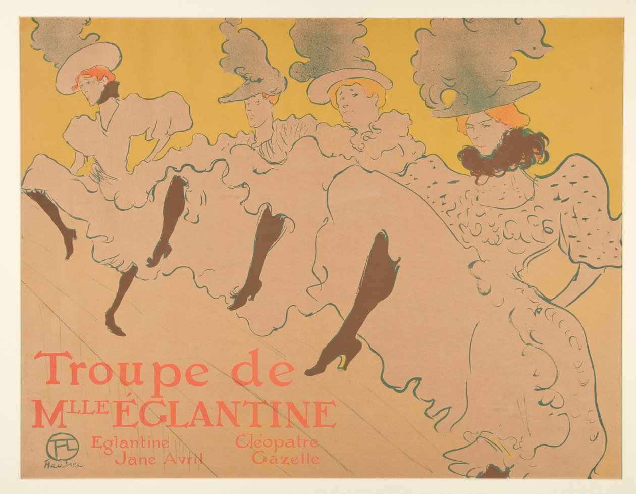 Skupina mademoiselle Eglantine (Mademoiselle Eglantine od Henri de Toulouse Lautrec