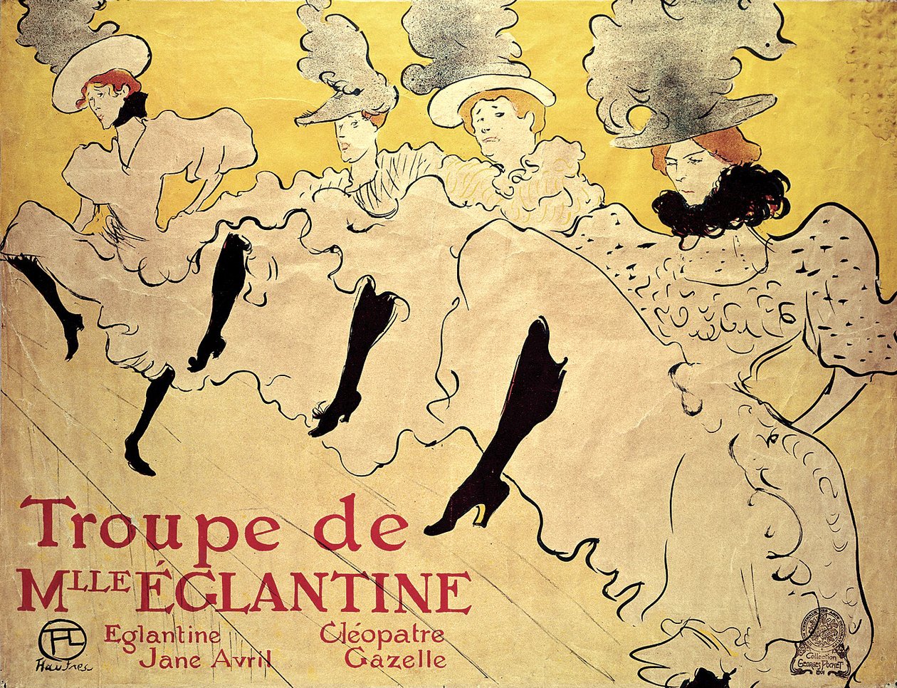 The Troupe of Mademoiselle Eglantine, 1895., 1895. od Henri de Toulouse Lautrec