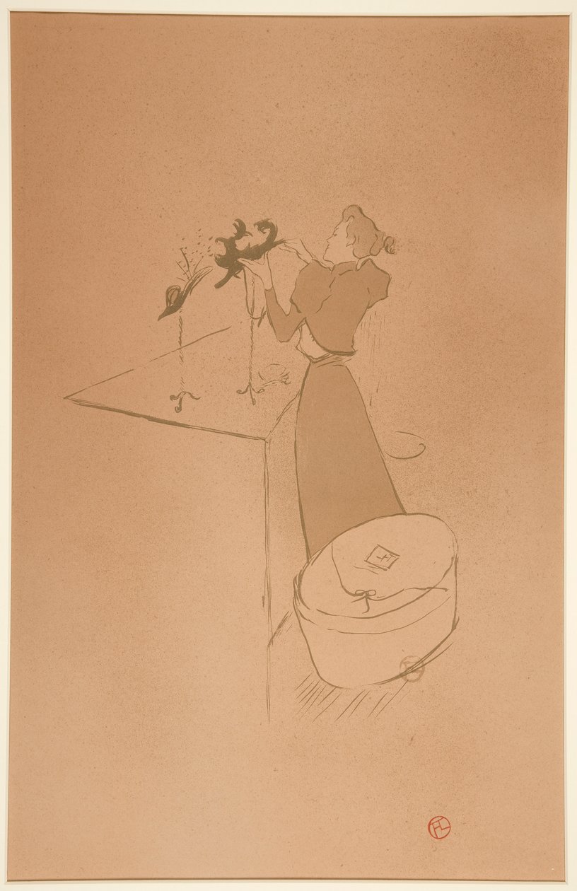 La modiste, Ren?e Vert (The Milliner, Ren?e Vert) od Henri de Toulouse Lautrec