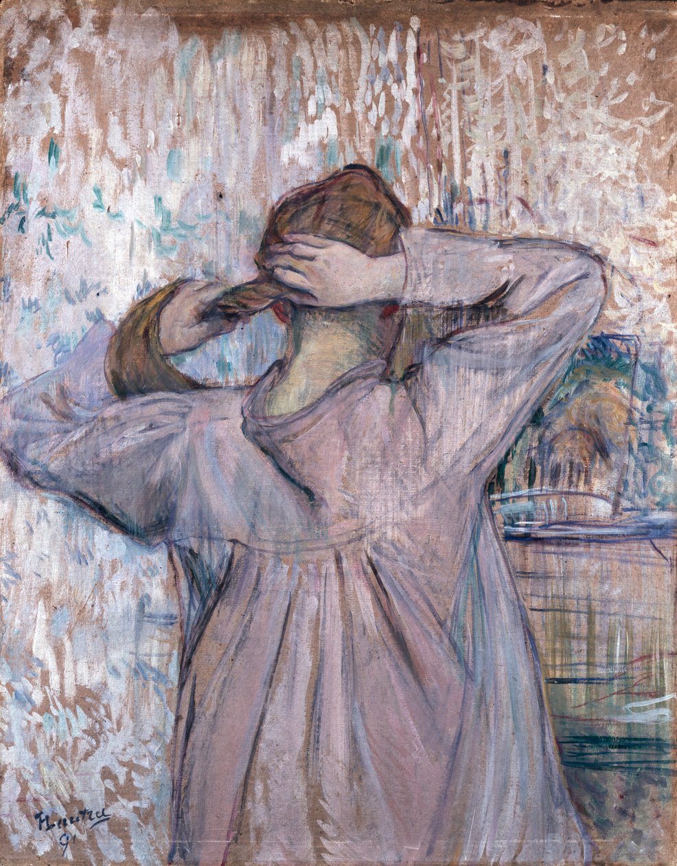 Záchod Ten, kdo si češe vlasy, 1891 od Henri de Toulouse Lautrec