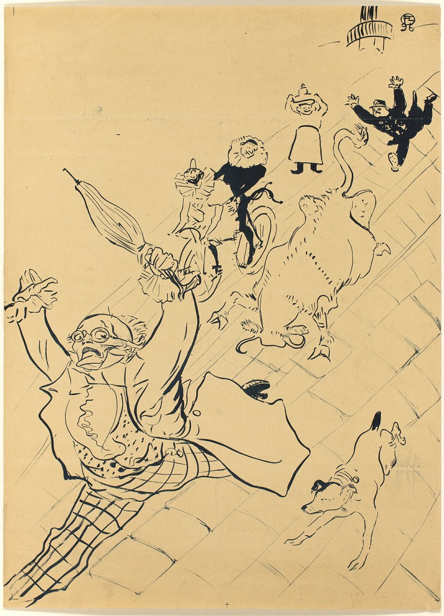 Rozzlobená kráva od Henri de Toulouse Lautrec