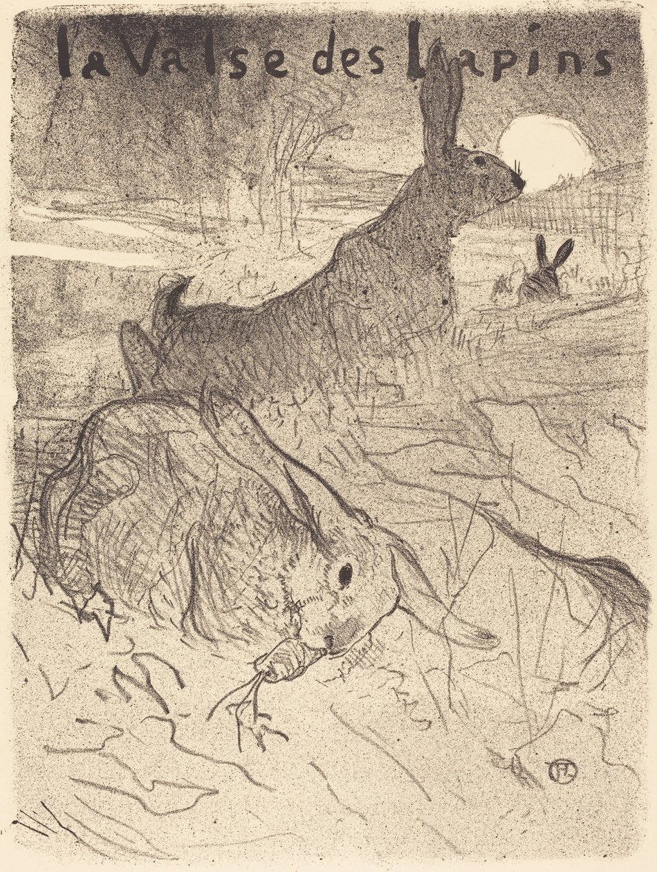 The Waltz of the Rabbits, 1895. od Henri de Toulouse Lautrec