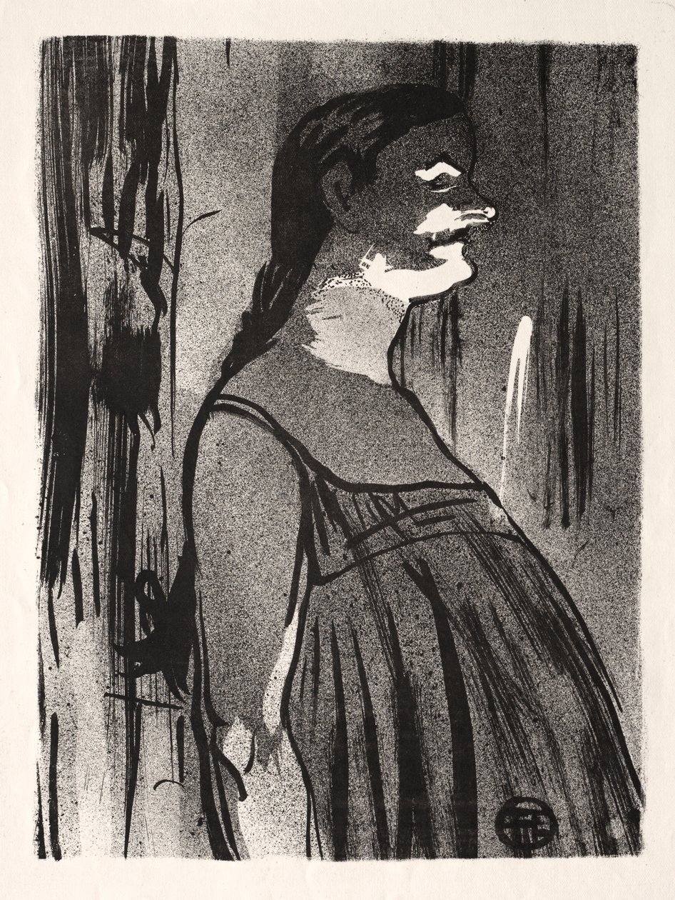 Kavárenský koncert: paní Abdala od Henri de Toulouse Lautrec