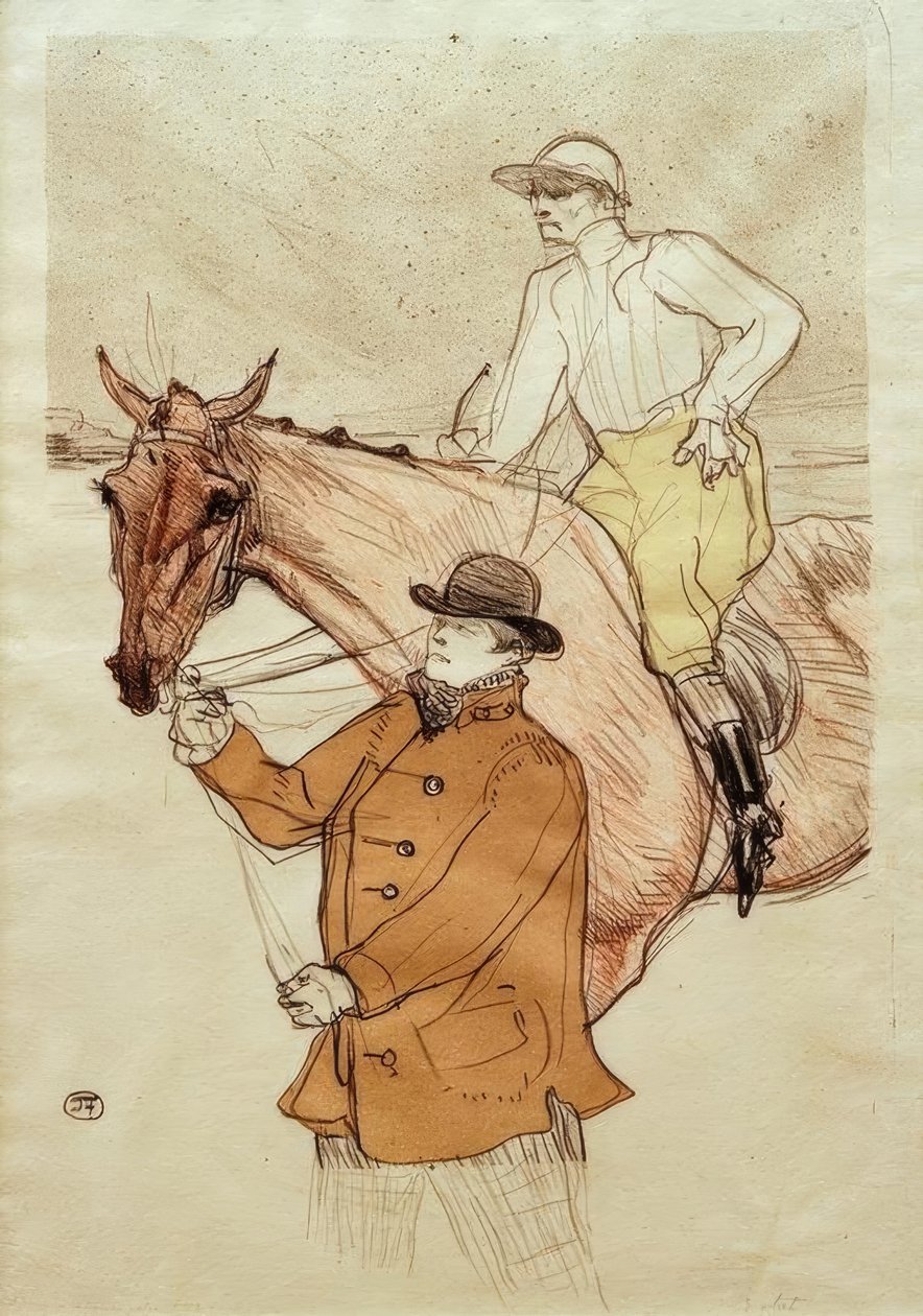 Žokej přichází k pólu od Henri de Toulouse Lautrec