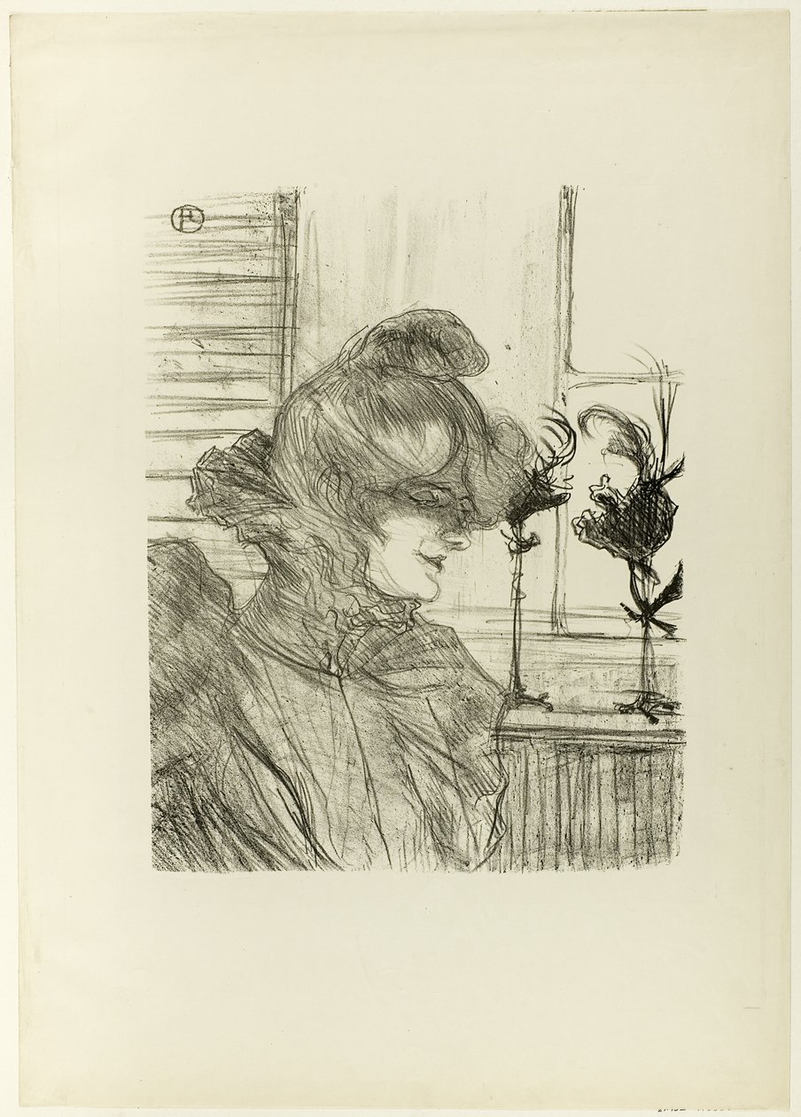 Le Margoin (mademoiselle Louise Blouet) od Henri de Toulouse Lautrec