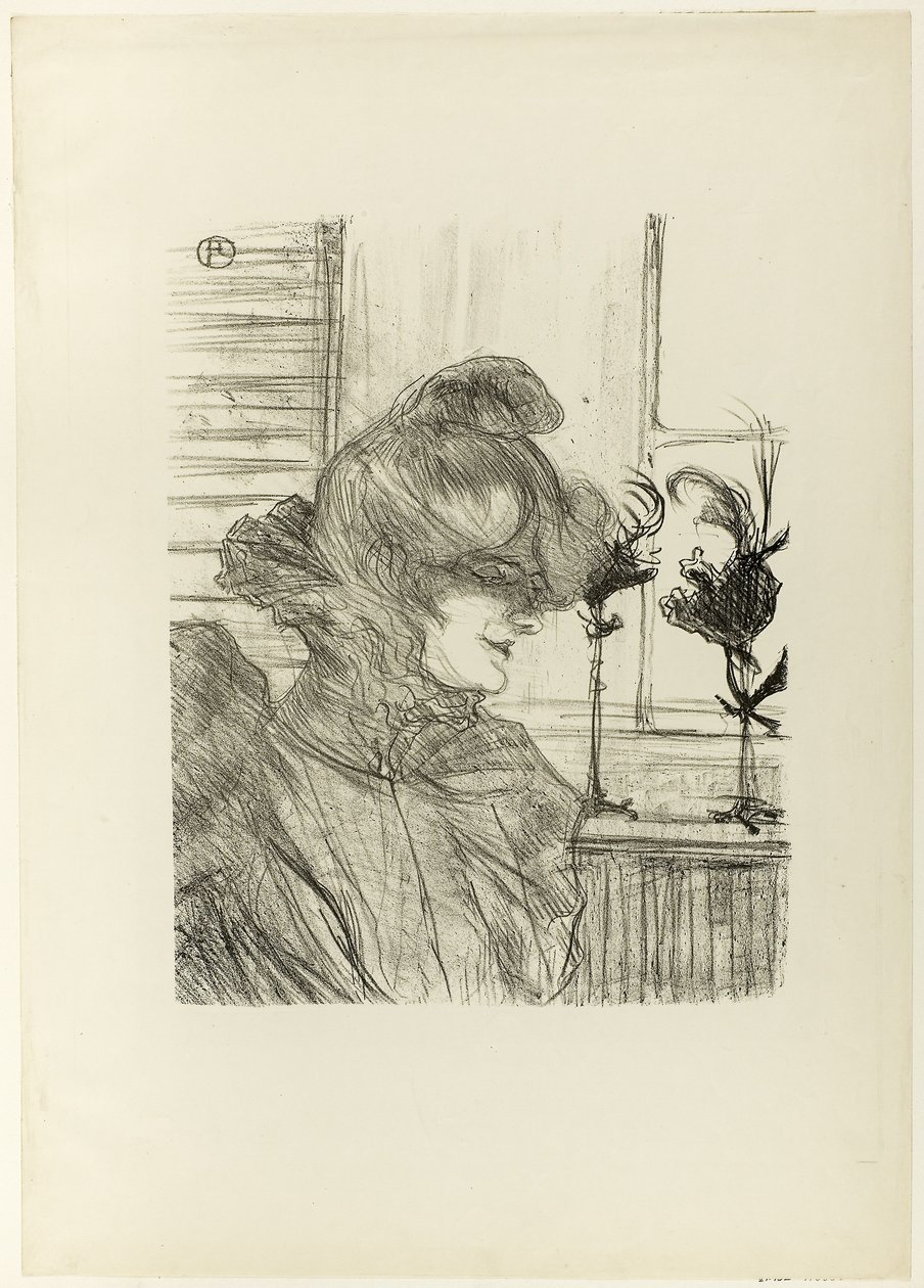 Le Margoin (mademoiselle Louise Blouet) od Henri de Toulouse Lautrec