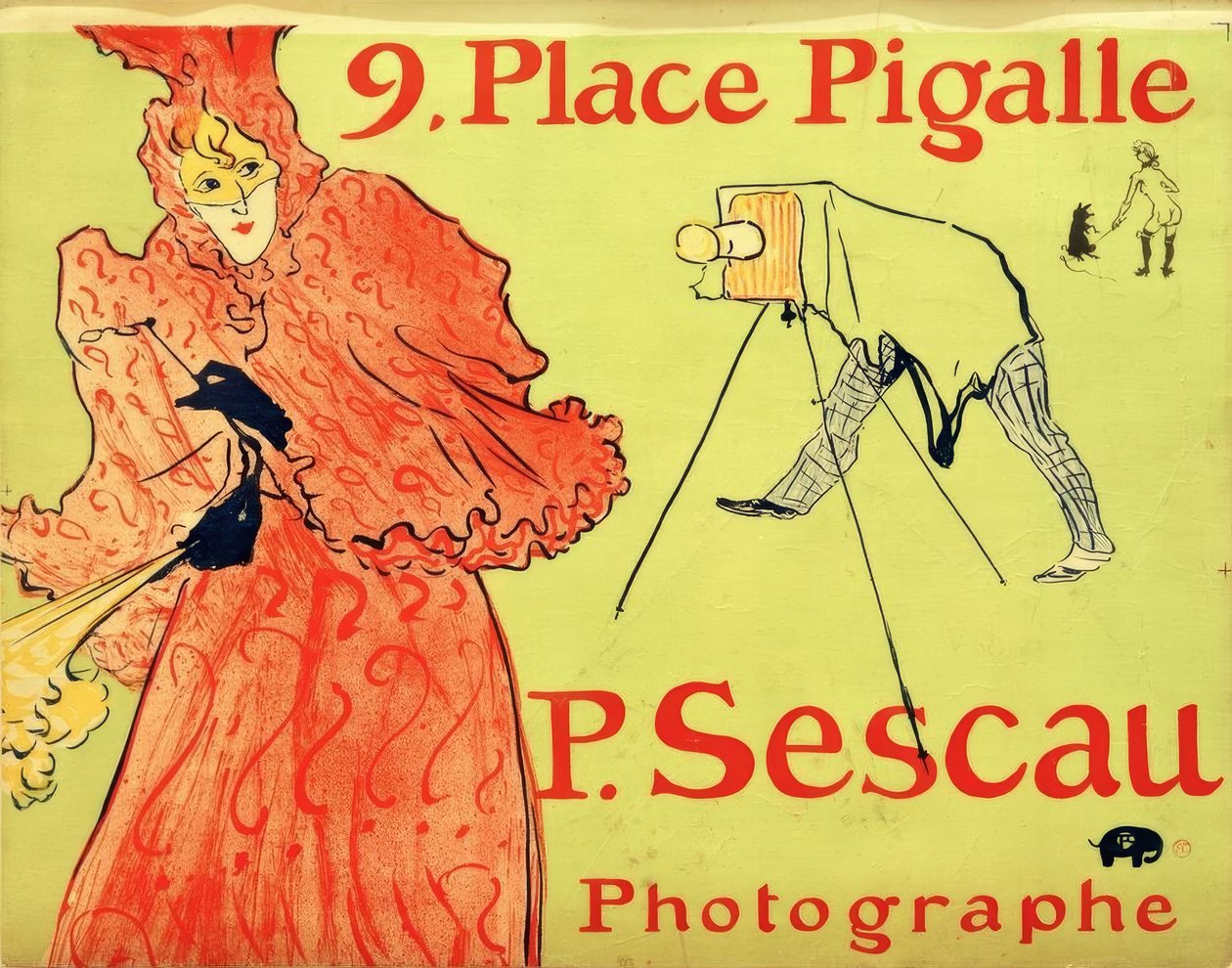 Fotograf Sescau od Henri de Toulouse Lautrec