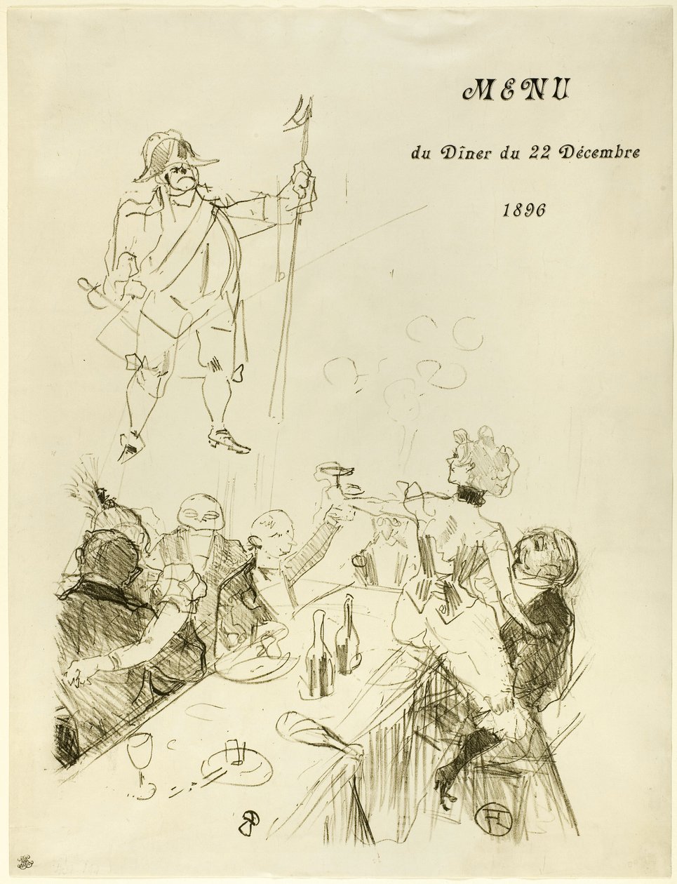 Le Suisse, Menu od Henri de Toulouse Lautrec