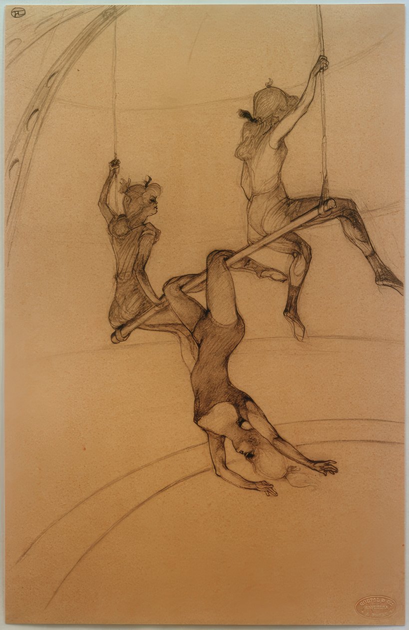 Létající hrazda od Henri de Toulouse Lautrec