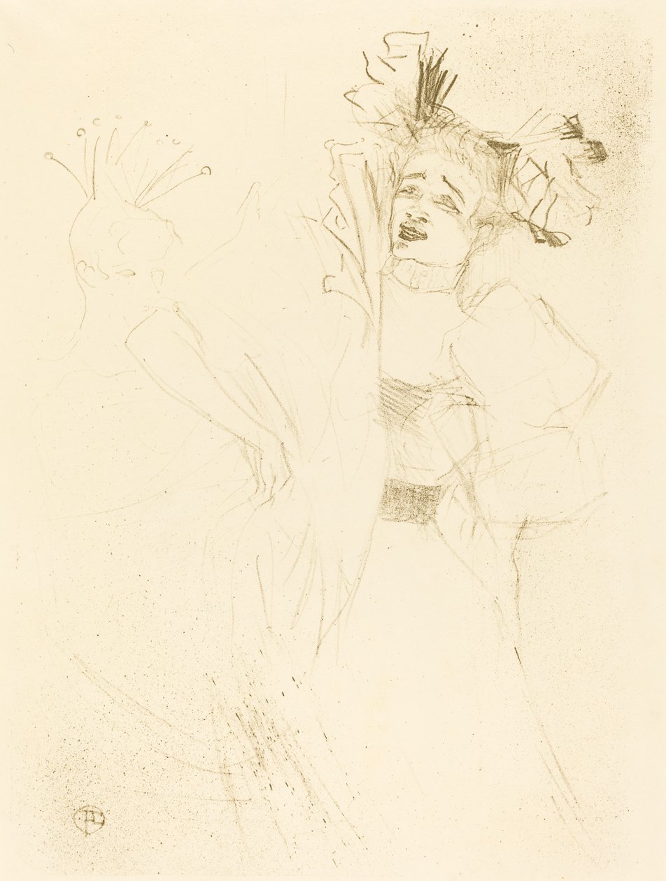 Lender Full Face v "Chilperic" (Lender de face dans "Chilpéric") od Henri de Toulouse Lautrec
