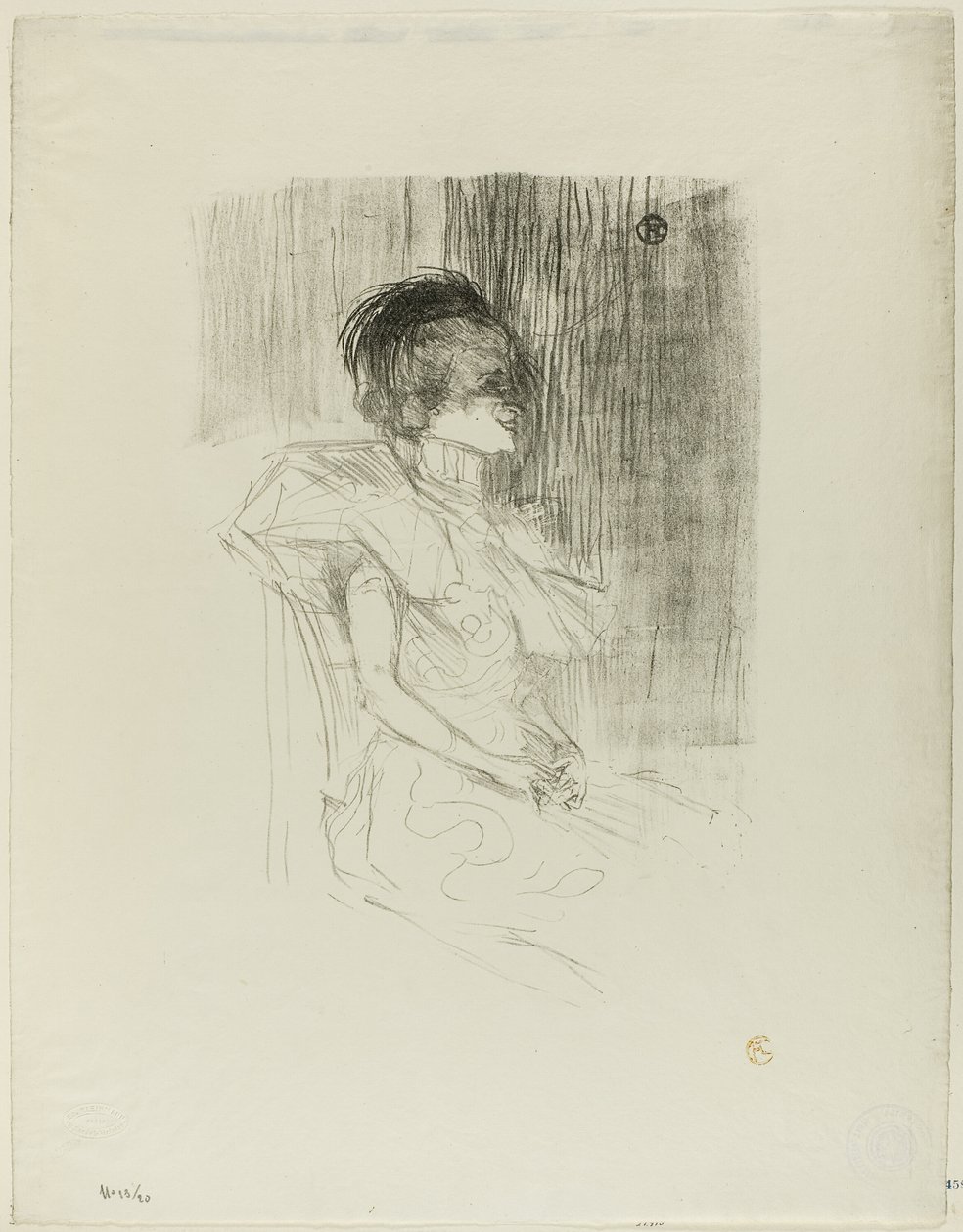 Věřitel sedí od Henri de Toulouse Lautrec