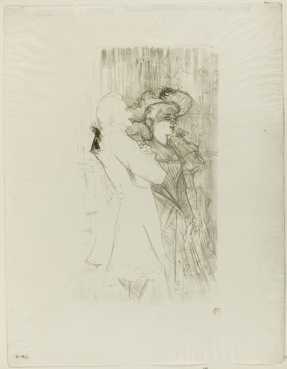 Lender a Auguez v La Chanson de Fortunio od Henri de Toulouse Lautrec