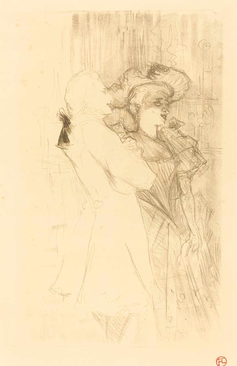 Lender a Auguez v La chanson de fortunio Lender a Auguez v La chanson..., 1895. od Henri de Toulouse Lautrec
