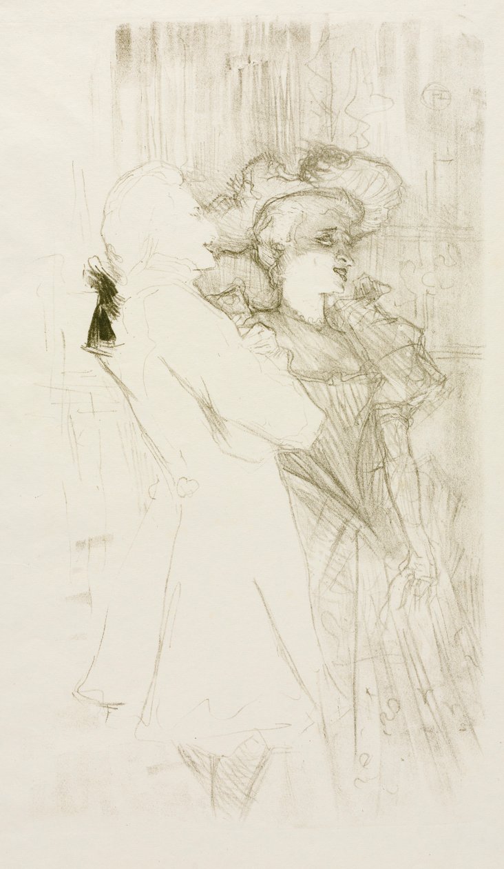 Lender a Auguez v Písni štěstí, 1895. od Henri de Toulouse Lautrec