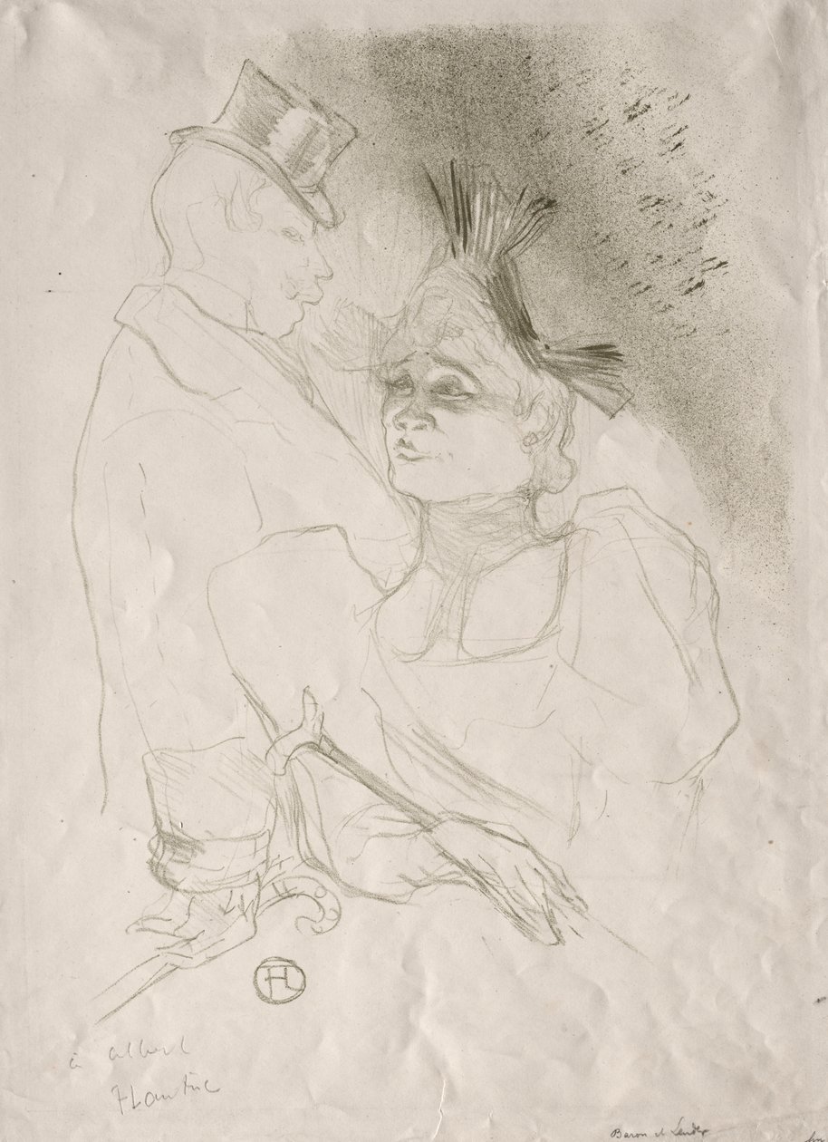 Lender a baron od Henri de Toulouse Lautrec