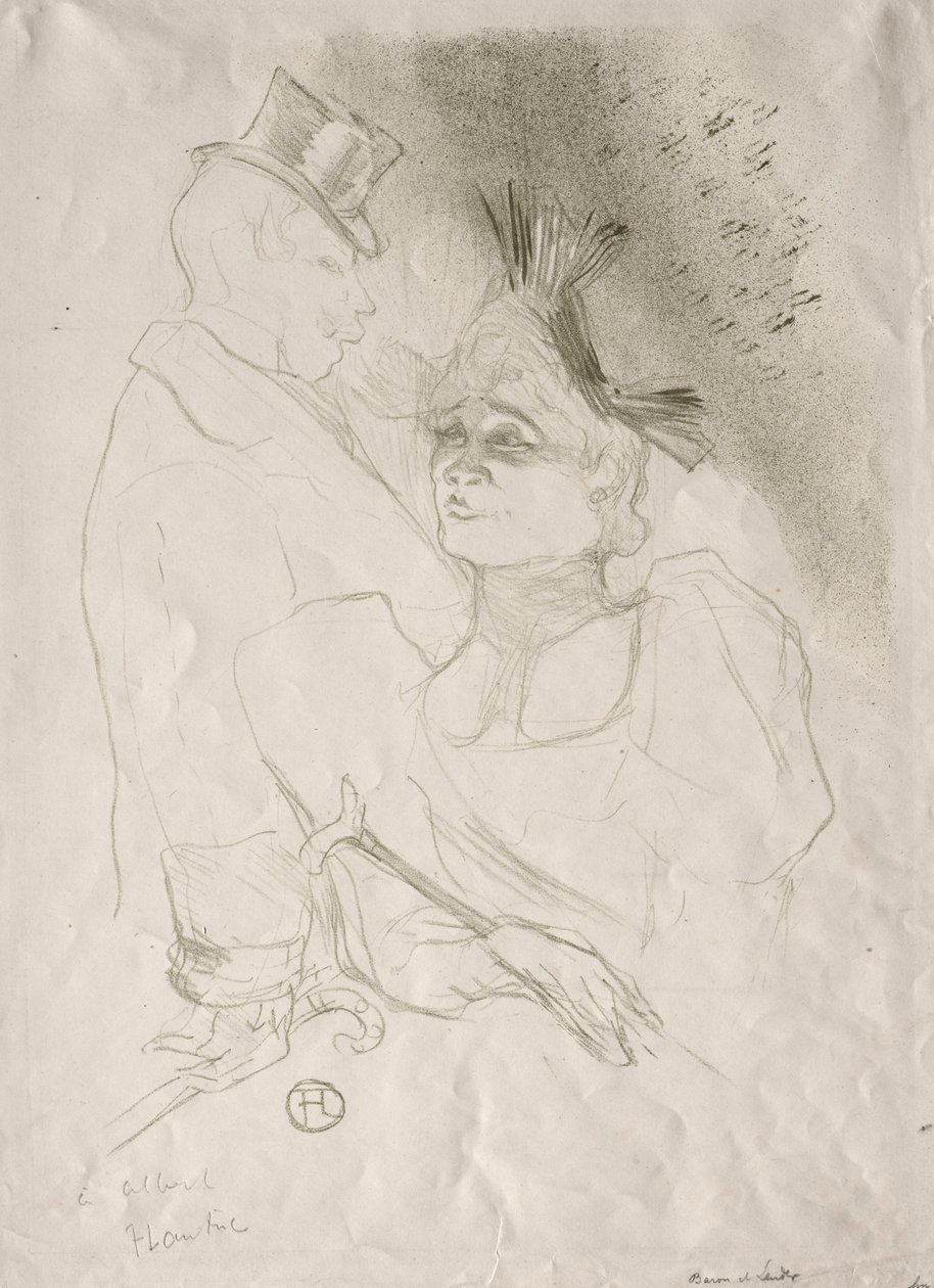 Lender a Baron, 1893. od Henri de Toulouse-Lautrec