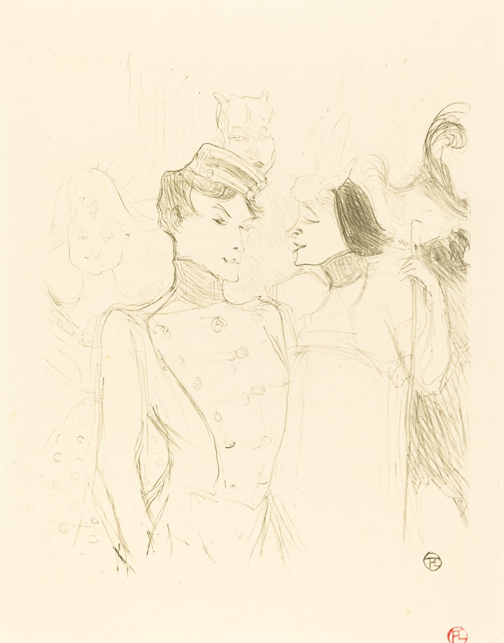 Lender a Lavalliere (Lender a Lavalliere) od Henri de Toulouse Lautrec
