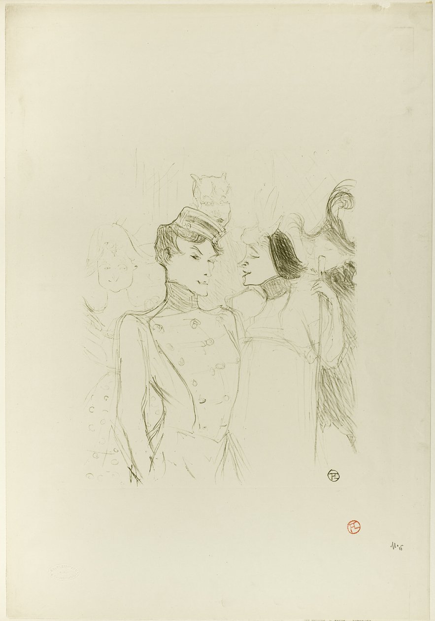 Lender a Lavallière v Revue u Variétés od Henri de Toulouse Lautrec