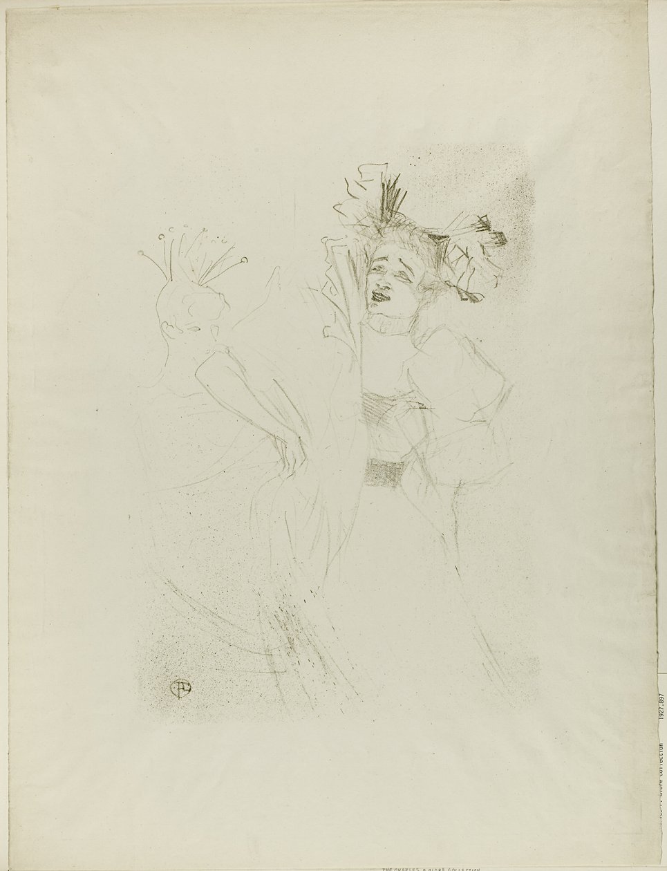 Věřitel v Chilpéric, Full Face od Henri de Toulouse-Lautrec